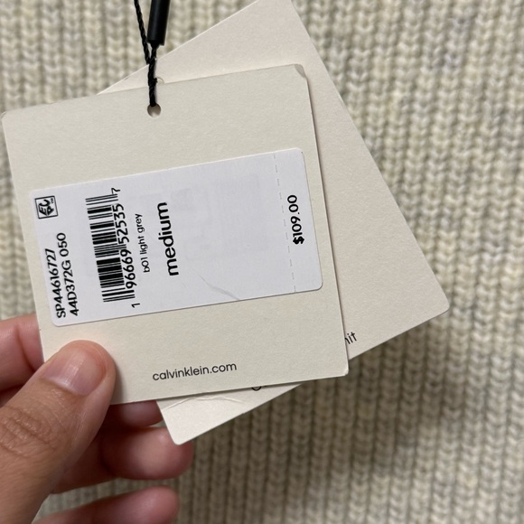 Calvin Klein mock neck cozy chunky sweater - Picture 5 of 7